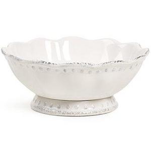 Blanc Small Scalloped Serving Bowl