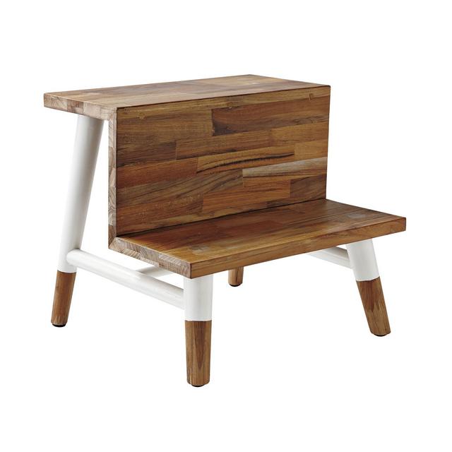Teak Step Stool - Natural