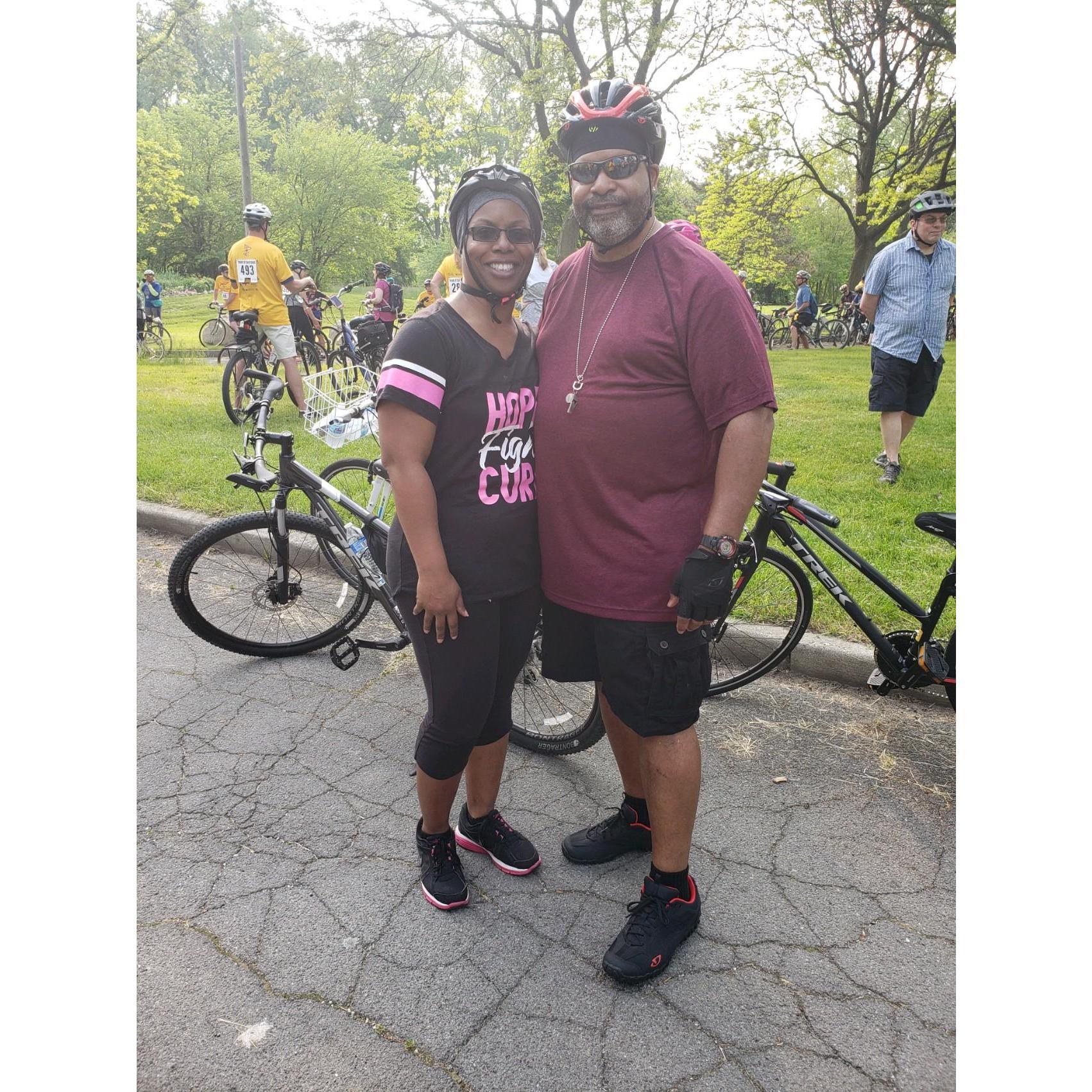June 1, 2019 - We meet at an annual bike ride - Tour the Eastside.