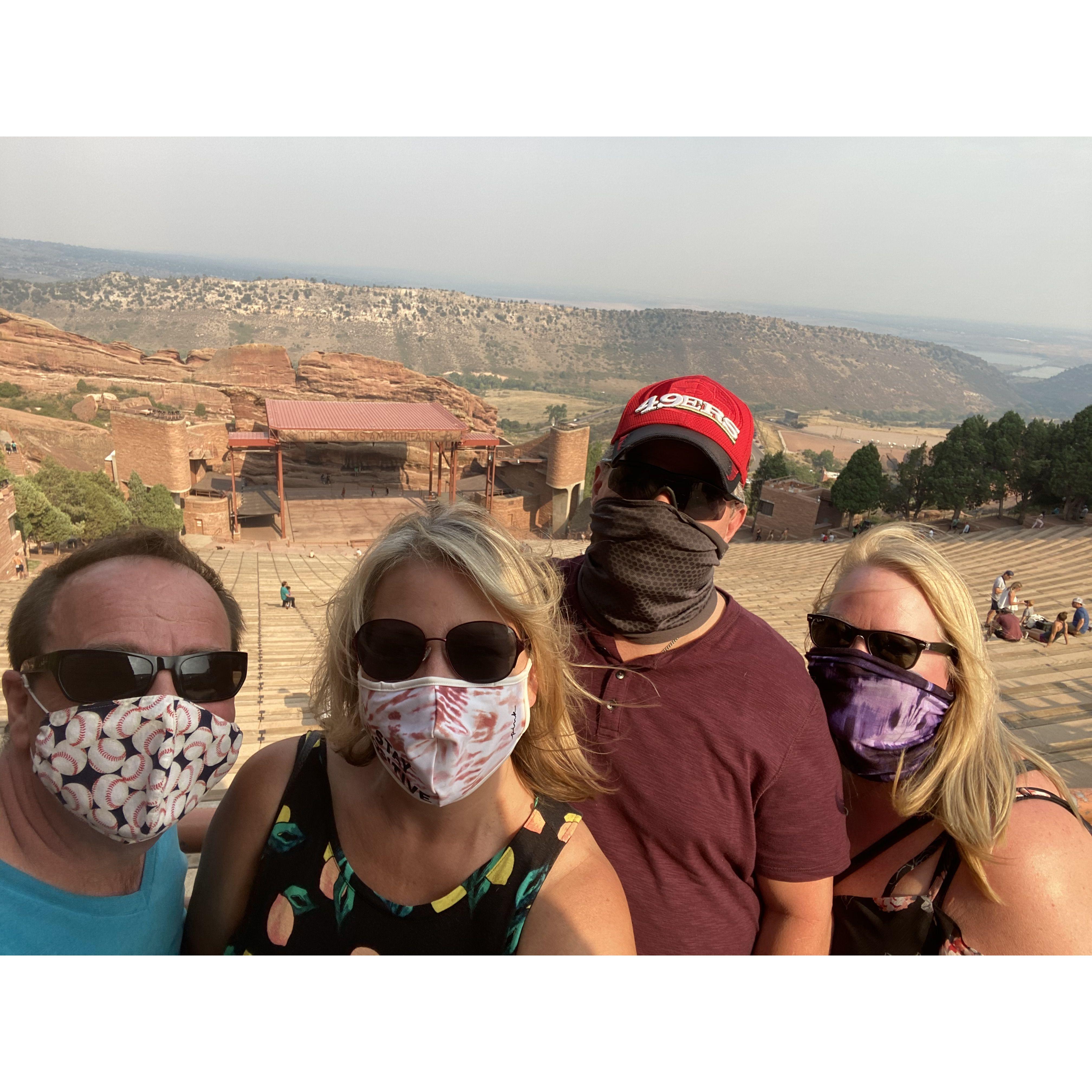 Red Rocks Ampitheater with John and Kim