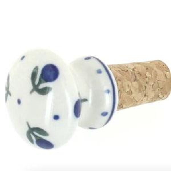 Polish Pottery Blueberry Wine Cork