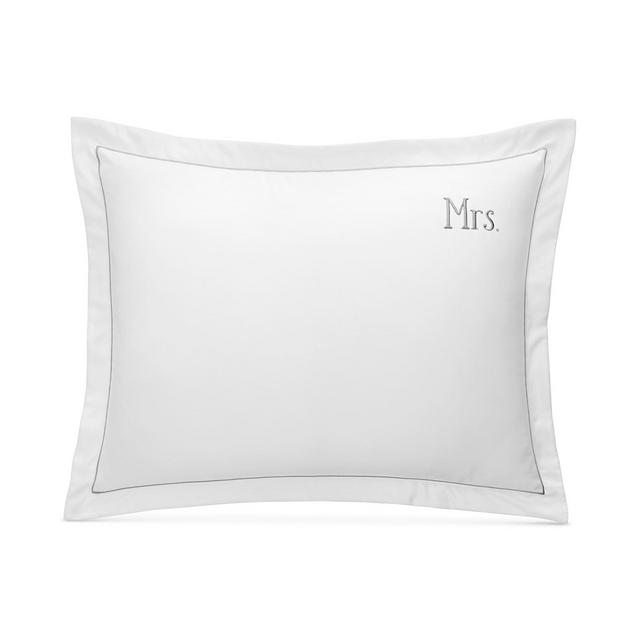 Charter Club Damask Designs "Mrs" Cotton 20" x 28" Sham, Created For Macy's