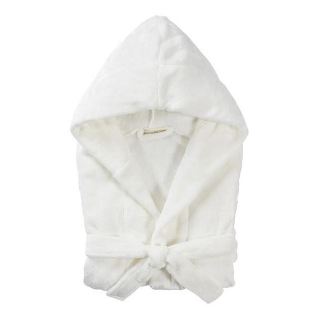 Small - Solid Plush Robe, Ivory