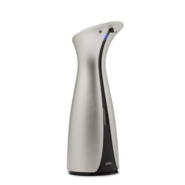 Umbra Otto Automatic Soap Dispenser Touchless, Also Works with Hand Sanitizer, Hands Free Sensor Pump for Kitchen or Bathroom, Nickel, 8.5 Oz (255 ml)
