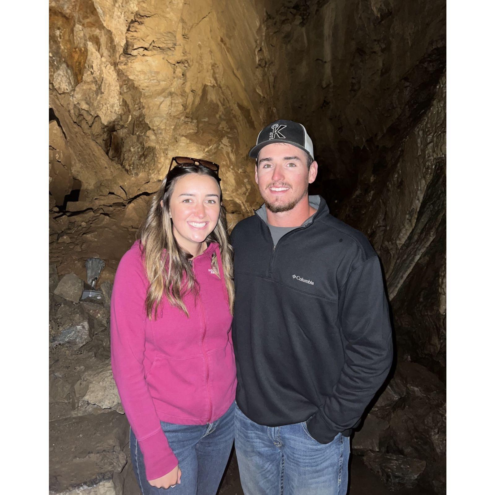 Celebrating Pierce's 23rd birthday with friends exploring the Oregon Caves!