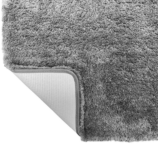 Gorilla Grip Original Premium Luxury Bath Rug, 42x24 Inch, Incredibly Soft, Thick, Absorbent Bathroom Mat Rugs, Machine Wash and Dry, Plush Carpet Mats for Bath Room, Shower, Hot Tub, Spa, Gray