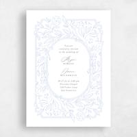 Blue Wedding Invitation - Eze Portrait