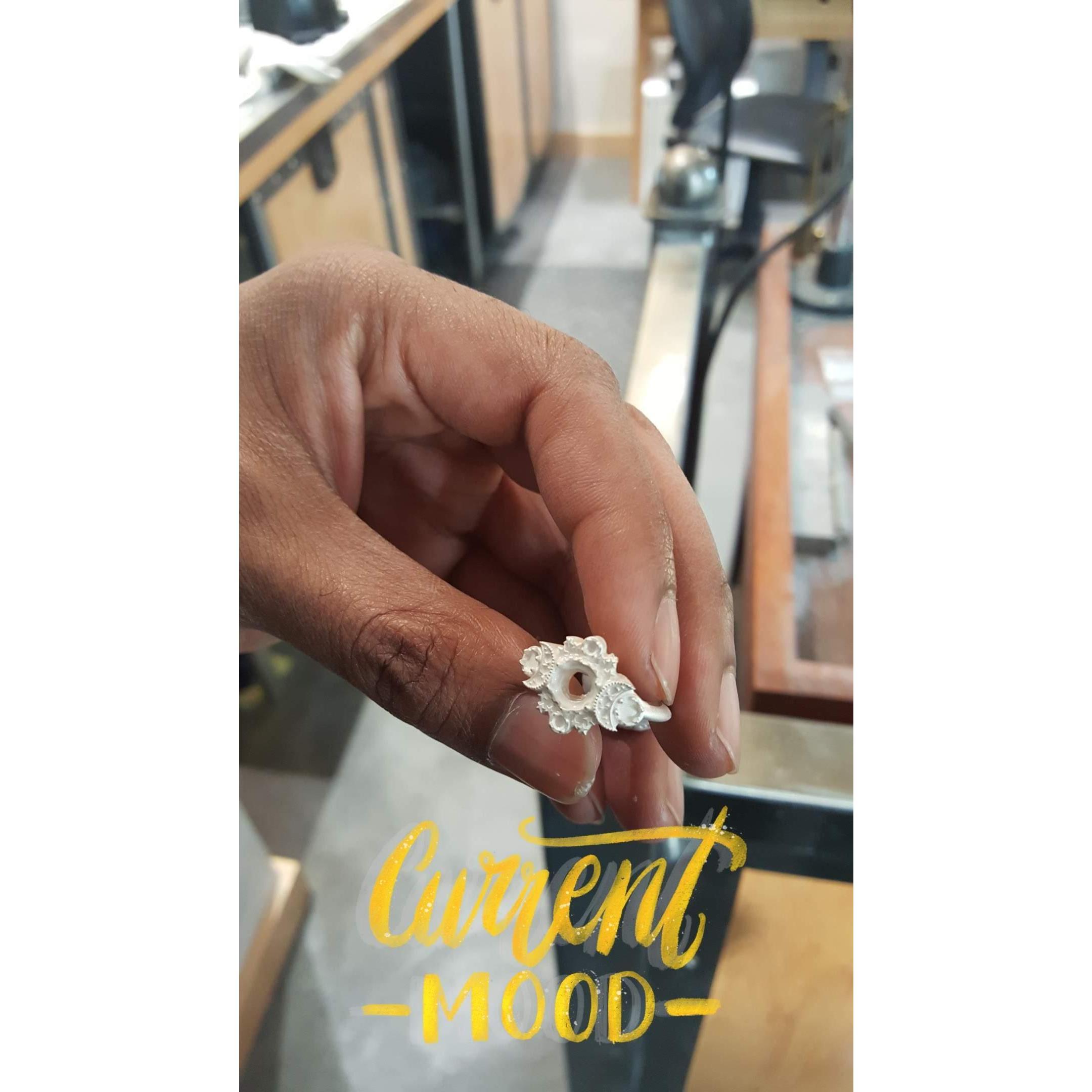 Making Sharita's ring