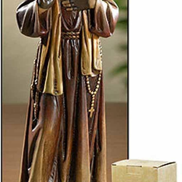 Christian Brands 7.87 Saint St. Padre Pio Statue Toscana Milagros Avalon Gallery Collection Figure