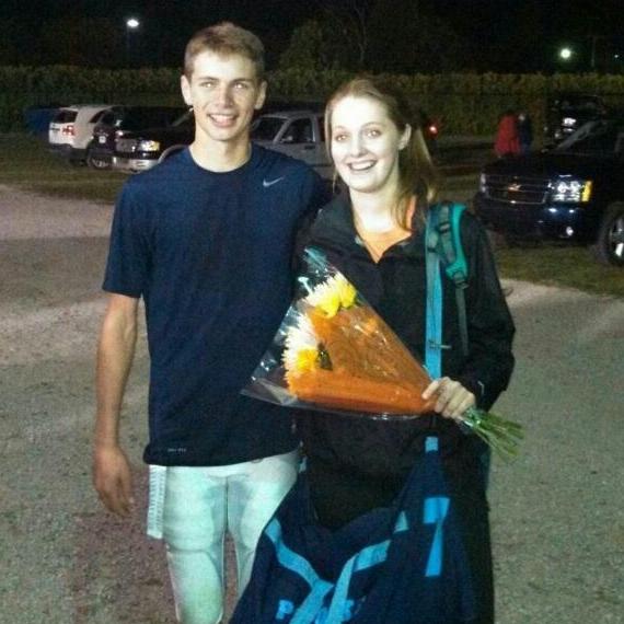 this was the first photo that we took together, peter asked katrina to their sophomore year homecoming, 2013