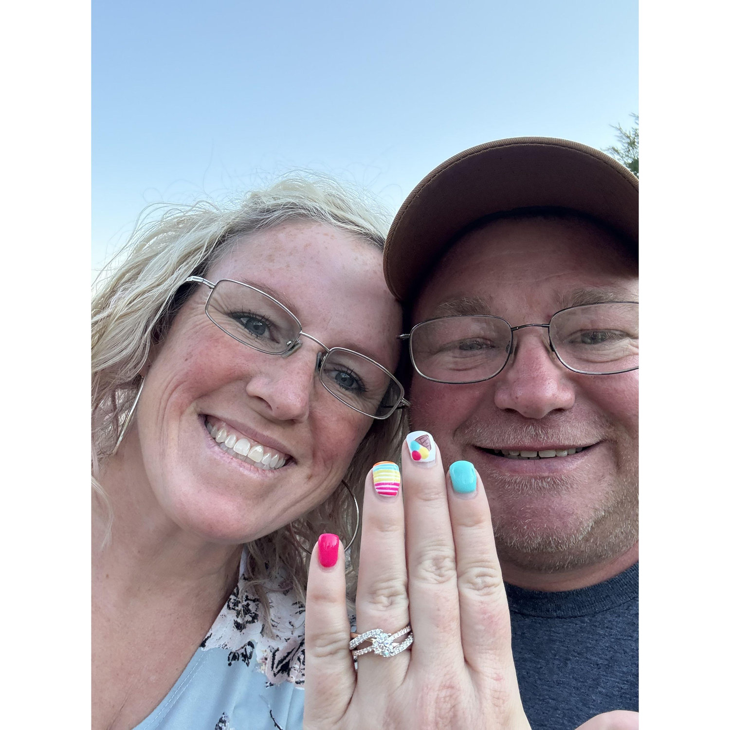 The night Doug proposed!