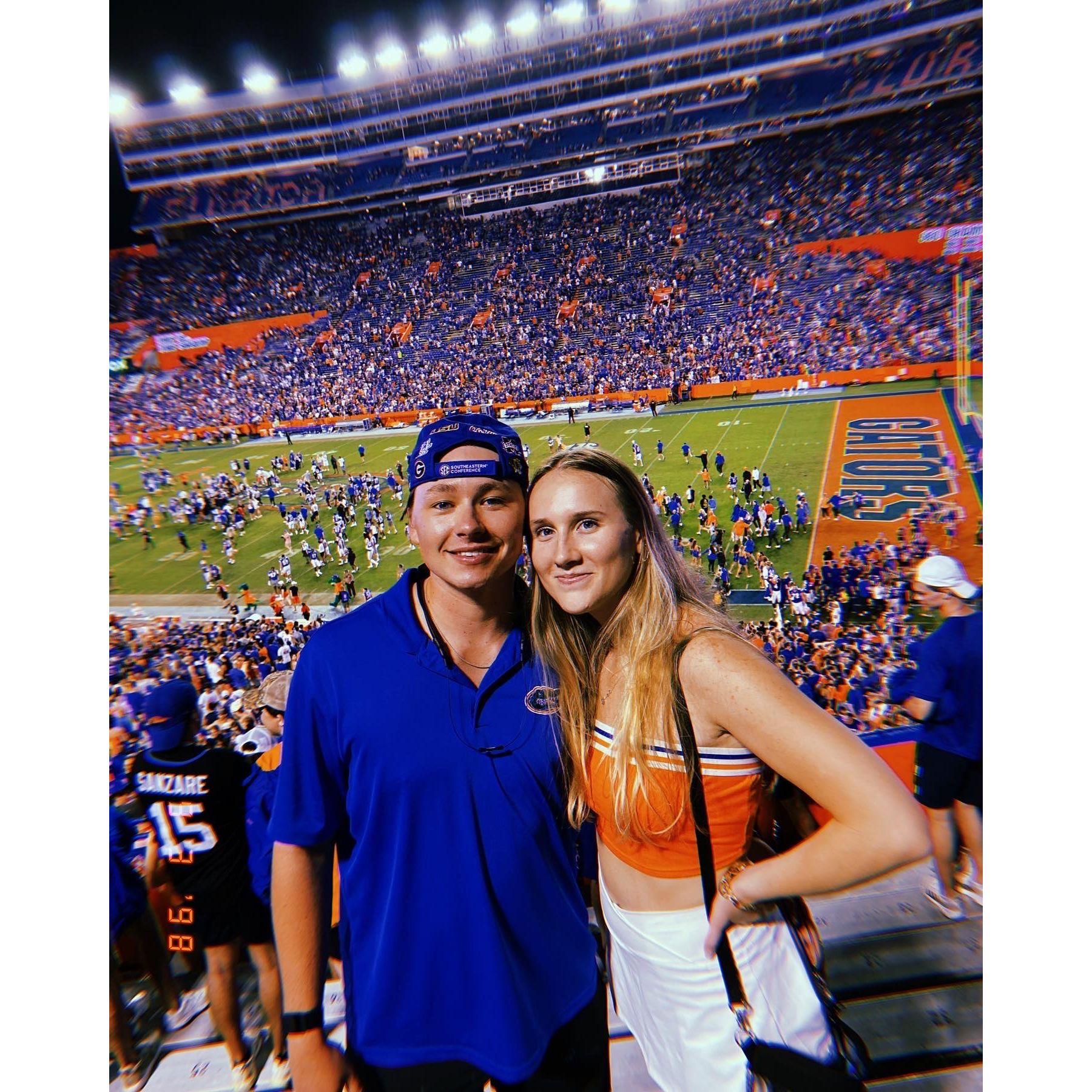 Our most recent Gator Football game together