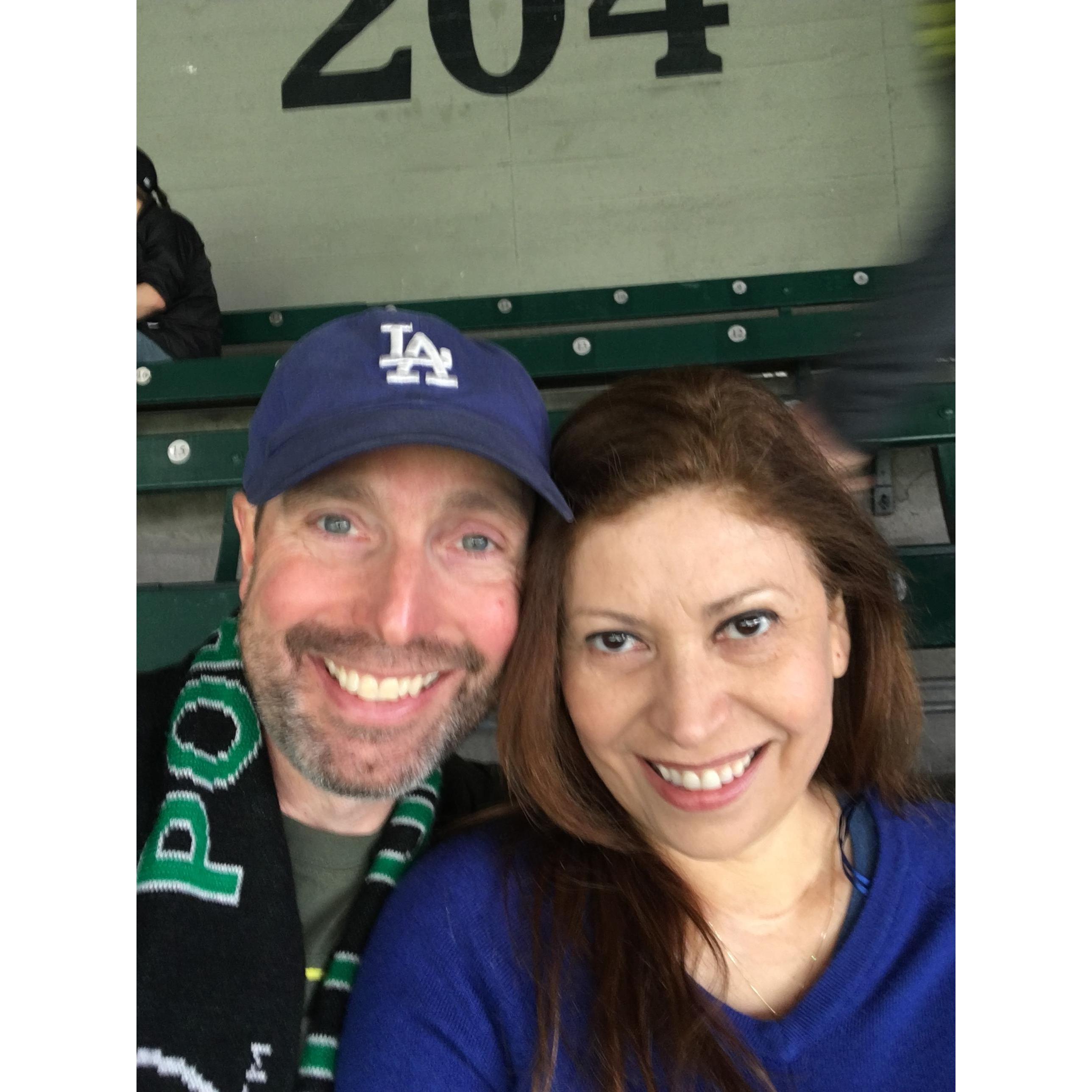 May 2018 - Watching Timbers play LAFC in Portland.