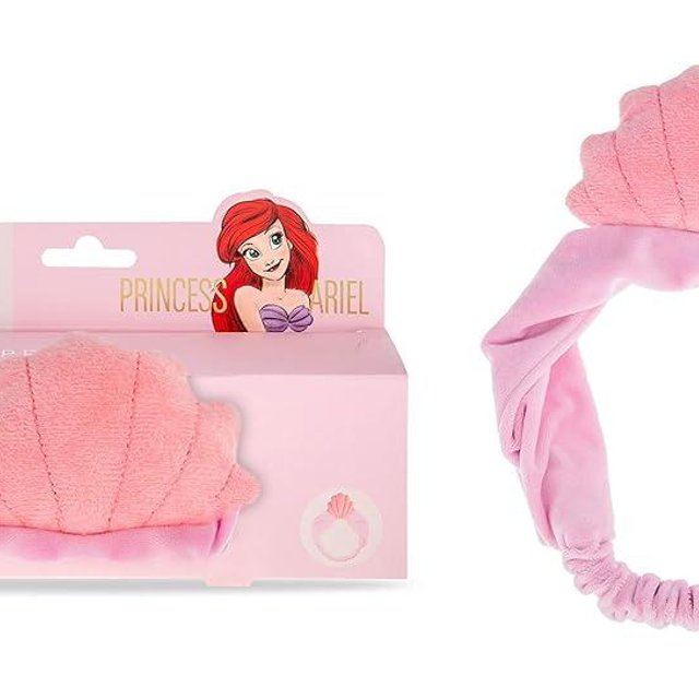 MAD Beauty Disney Pure Princess Ariel Make-Up Headband The Little Mermaid Soft Elasticated Design, Keeps Hair Tucked Away Out of Face for Skincare & Make-Up, Comfortable, Soft | Gift for Women