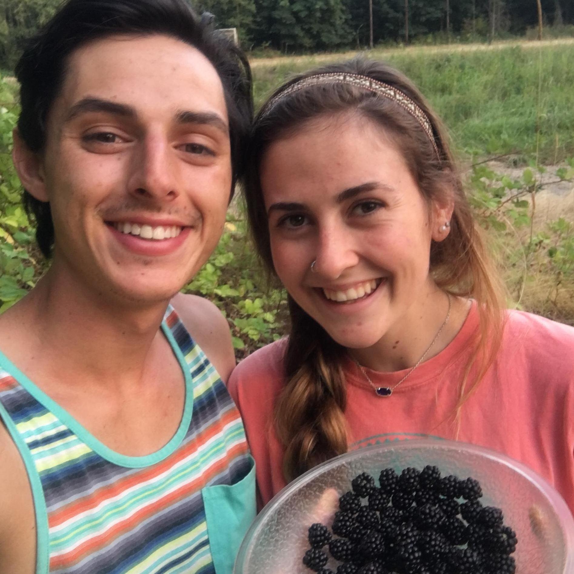 One of the best things about our future home in Washington is all the fresh fruit! We loved going blackberry picking together