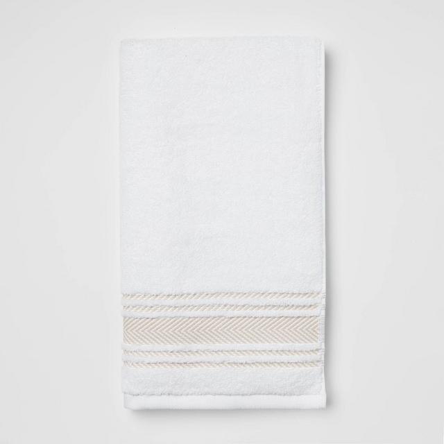 Performance Hand Towel Tan Stripe - Threshold™