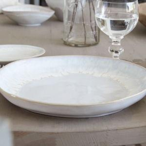 Costa Nova Dinner Plate Brisa- Salt White