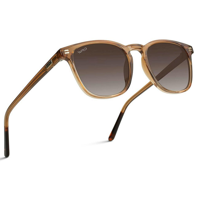WMP Eyewear - Men's Polarized Modern Rounded Square Sunglasses