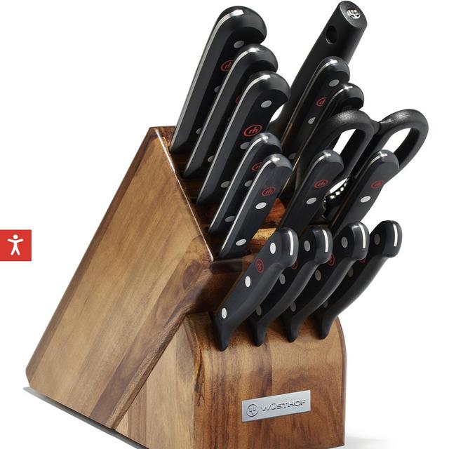 Sixteen Piece Set with Acacia Block - 1095071602