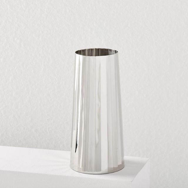 Pure Foundations Vase, Nickel, Medium