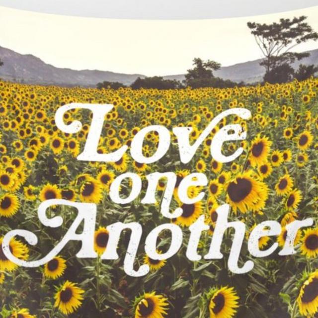 Love One Another Sunflowers Wall Tapestry
