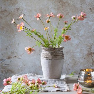 Artificial Cosmos Meadow (Real Touch) Stem, Set of 4