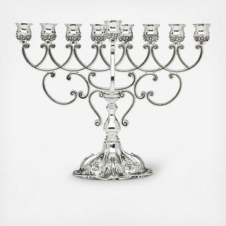 Etched Scroll Menorah
