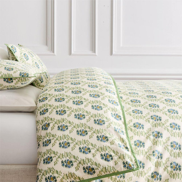 Jawahar Full/Queen Duvet, Celadon
