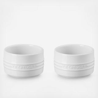 Round Ramekin Straight Wall, Set of 2