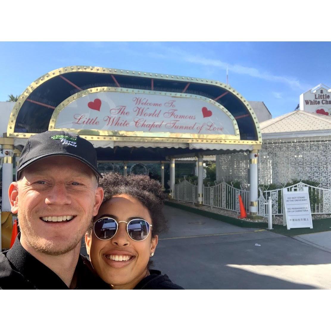 When we briefly considered getting married in Vegas, but decided we wanted you all to be a part of our special day! March 2021