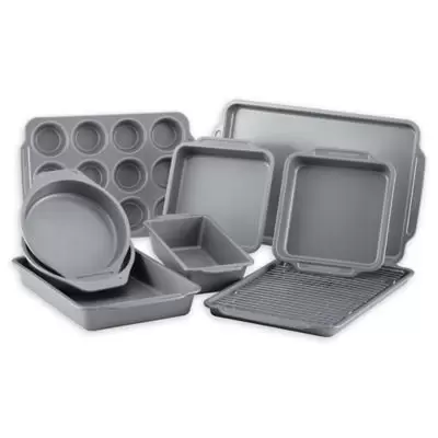 Farberware® 10-Piece Nonstick Bakeware Set in Grey