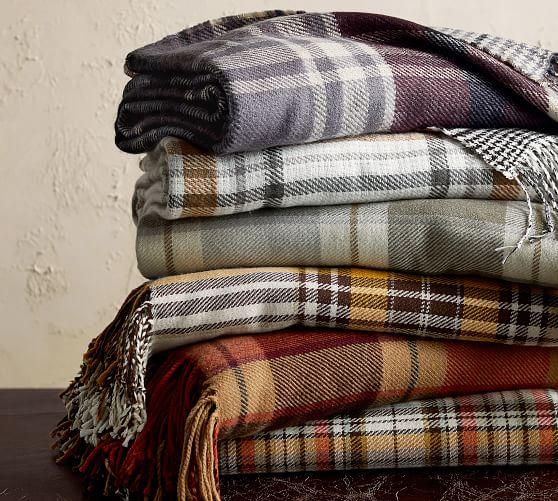 Benjamin Plaid Throw