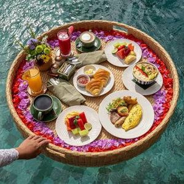 Floating Breakfast On Our Honeymoon