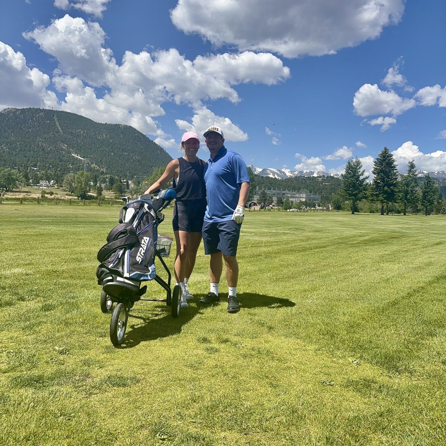 Golfing in Rocky Mountain National Park in Colorado!