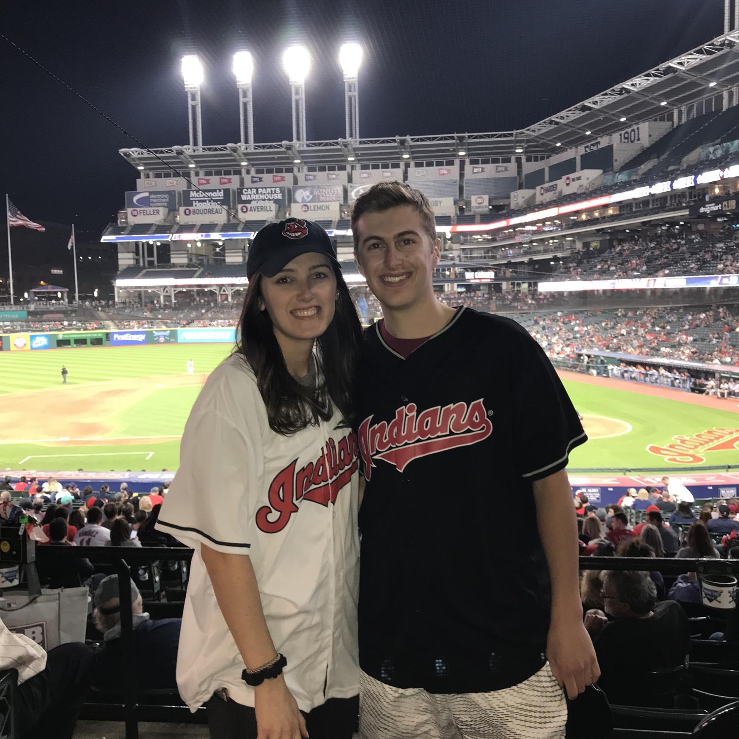My first time in Cleveland - of course Matt took me to a Guardian’s game, first of many!