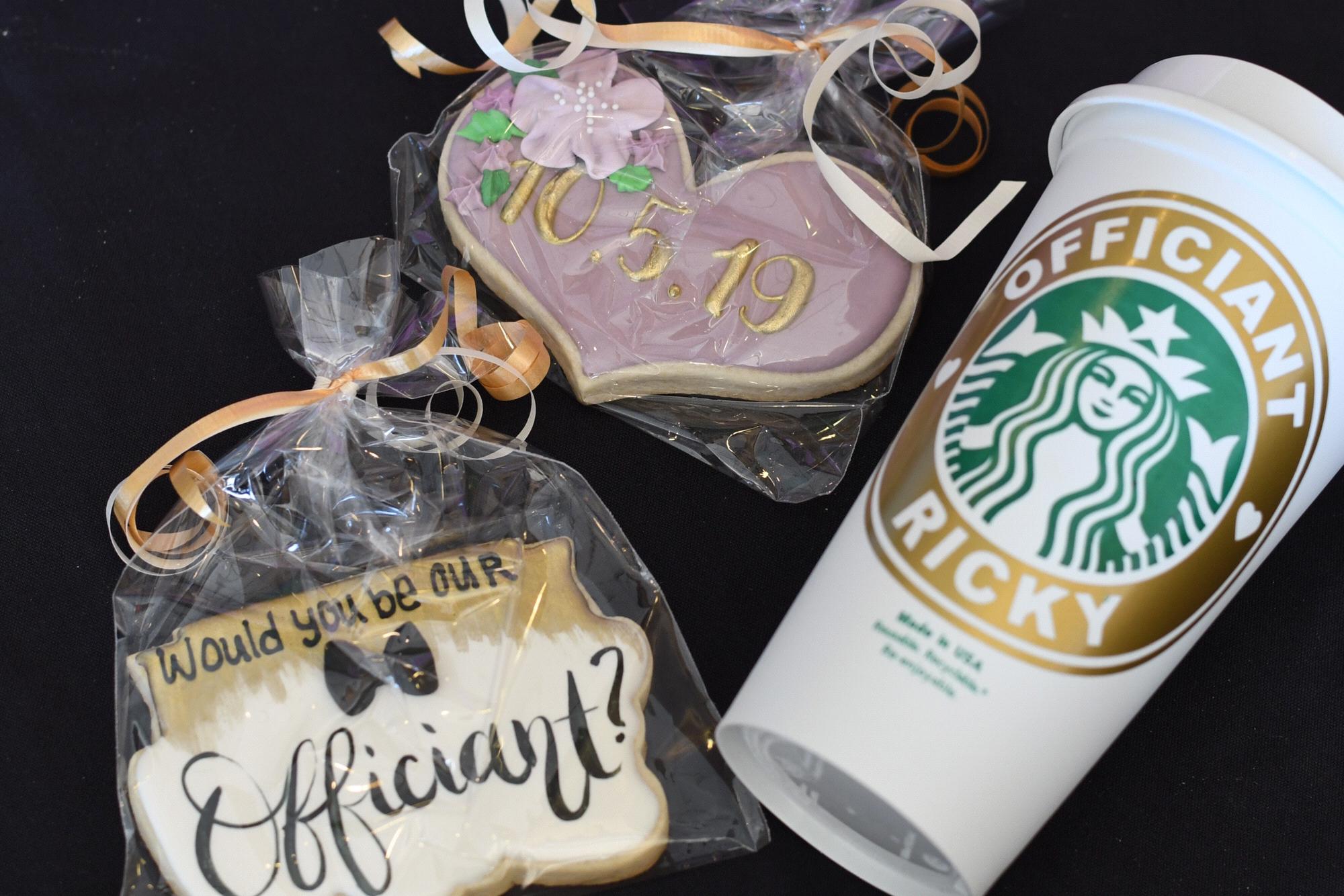 Officiant Proposal Cookies