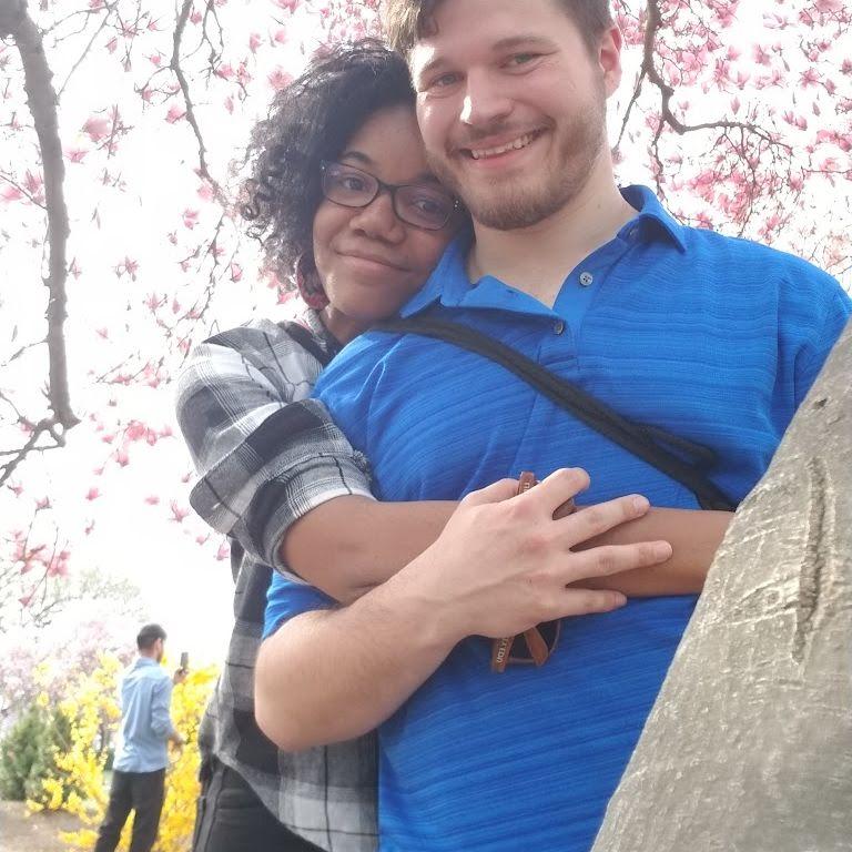 The cherry blossoms looked almost as lovely as my sweetheart the day he proposed to me <3 <3 <3