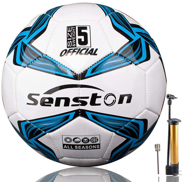 Senston Soccer Ball Size 3,4,5 with Pump - Official Match Football Adults and Junior Kids Soccer Ball