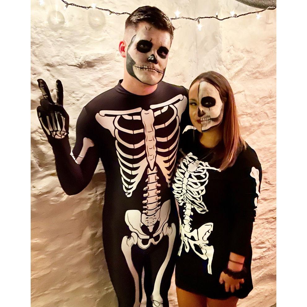 Another Halloween being spooky skeletons