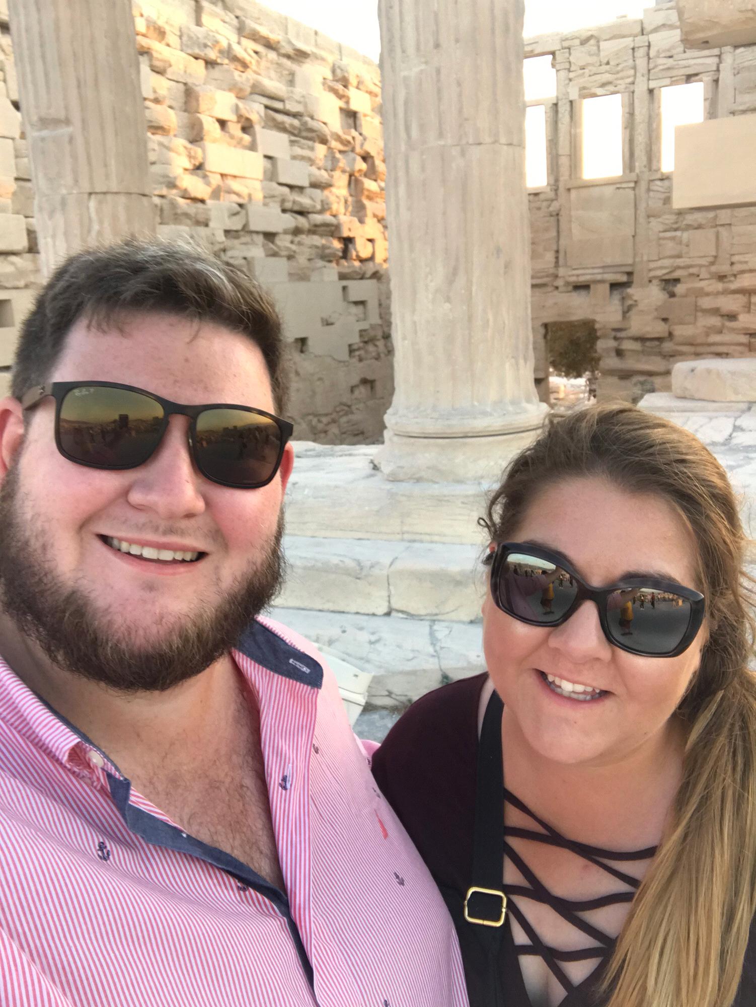 Exploring the ruins in Greece