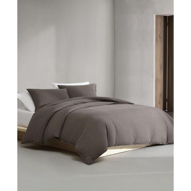 Calvin Klein Melange Flannel 3-Pc. Duvet Cover Set, King