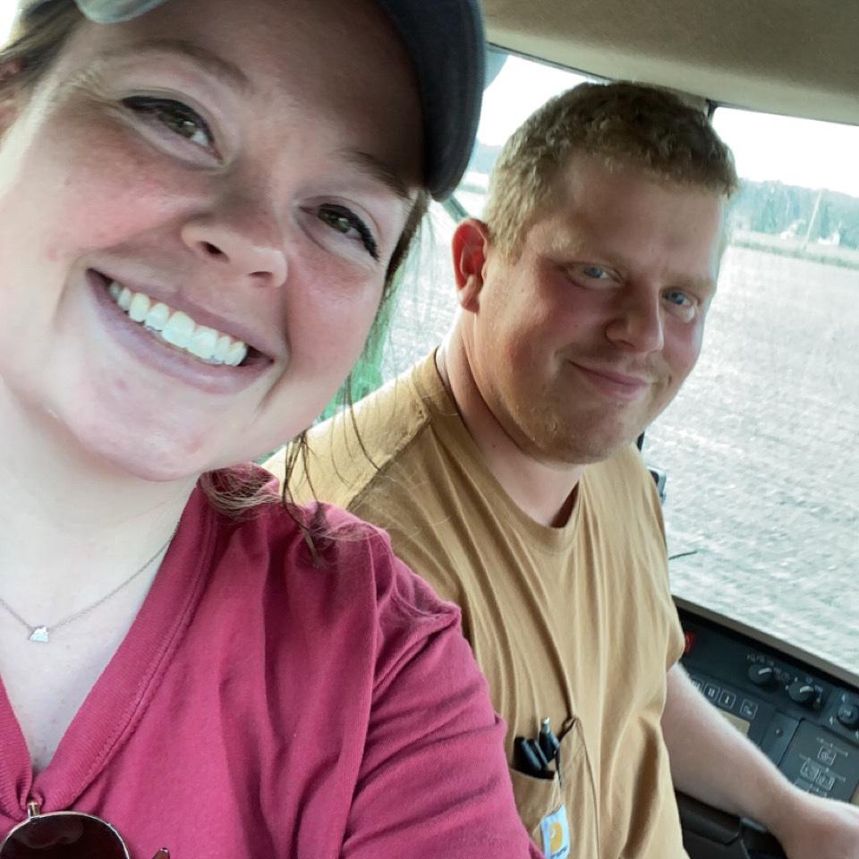 We do spend time together in the tractors too- one of Nates favorite things in life!
