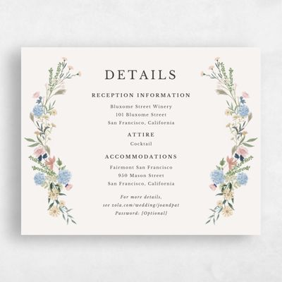 Beige Summer Wedding Enclosure - Laurelwood