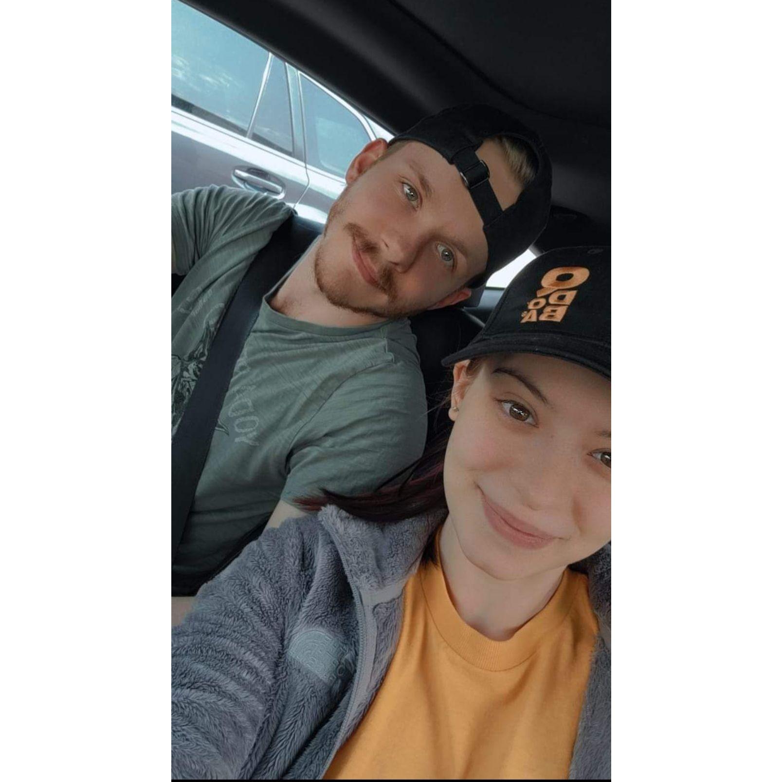 Saying goodbye before work!