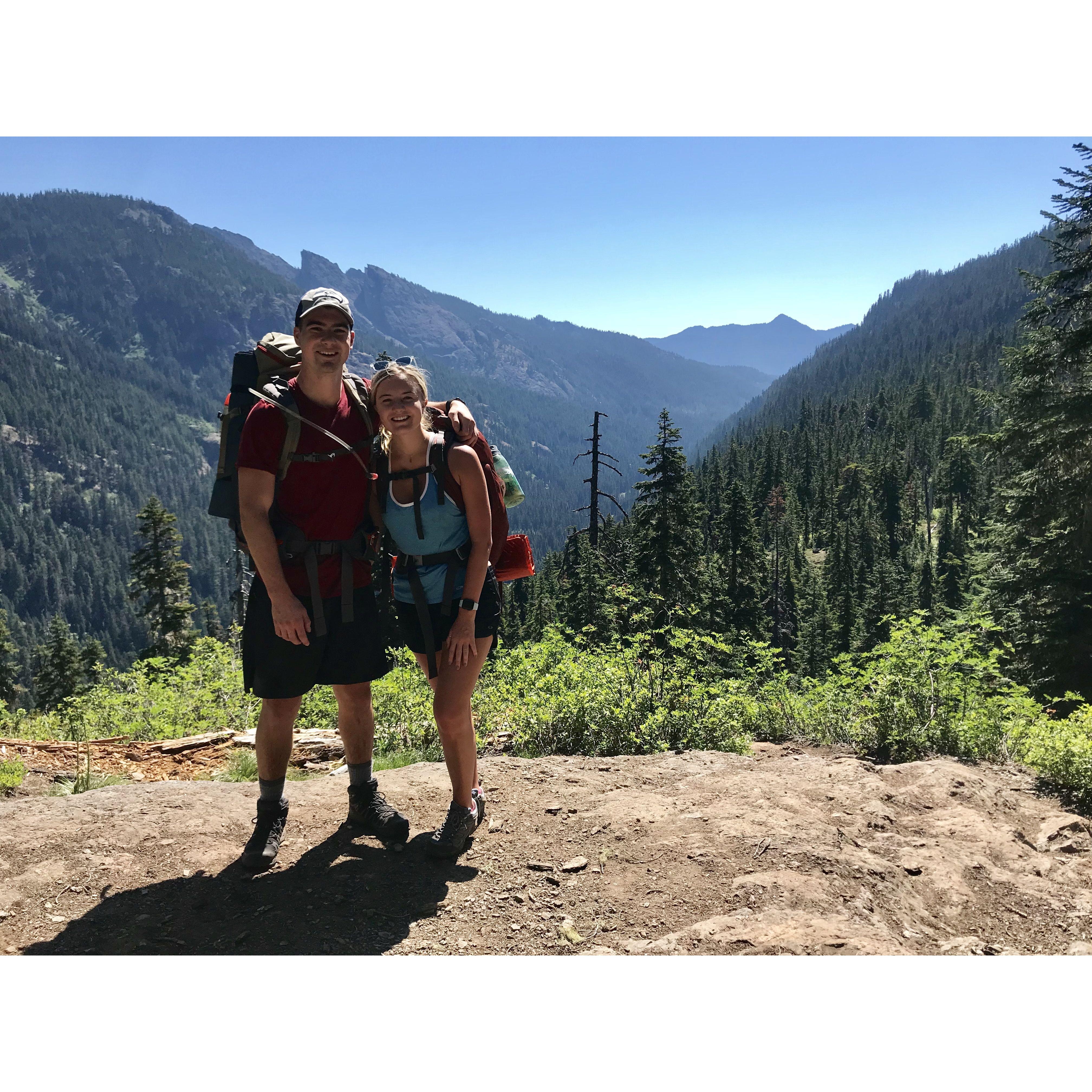 Right before Olivia took her NCLEX Jake and Olivia went on a 2 night backpacking trip 
