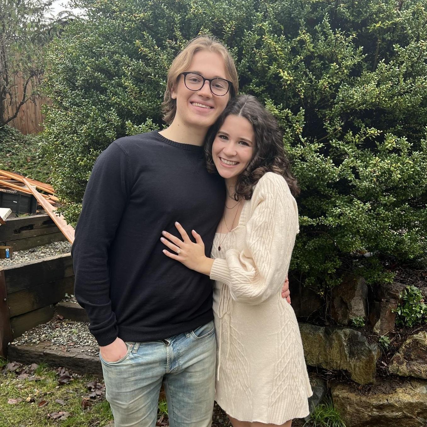 The day we got engaged! December 24th, 2021