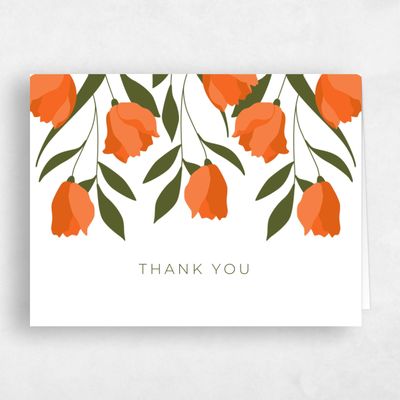 Orange Wedding Thank You - Crofton Bloom