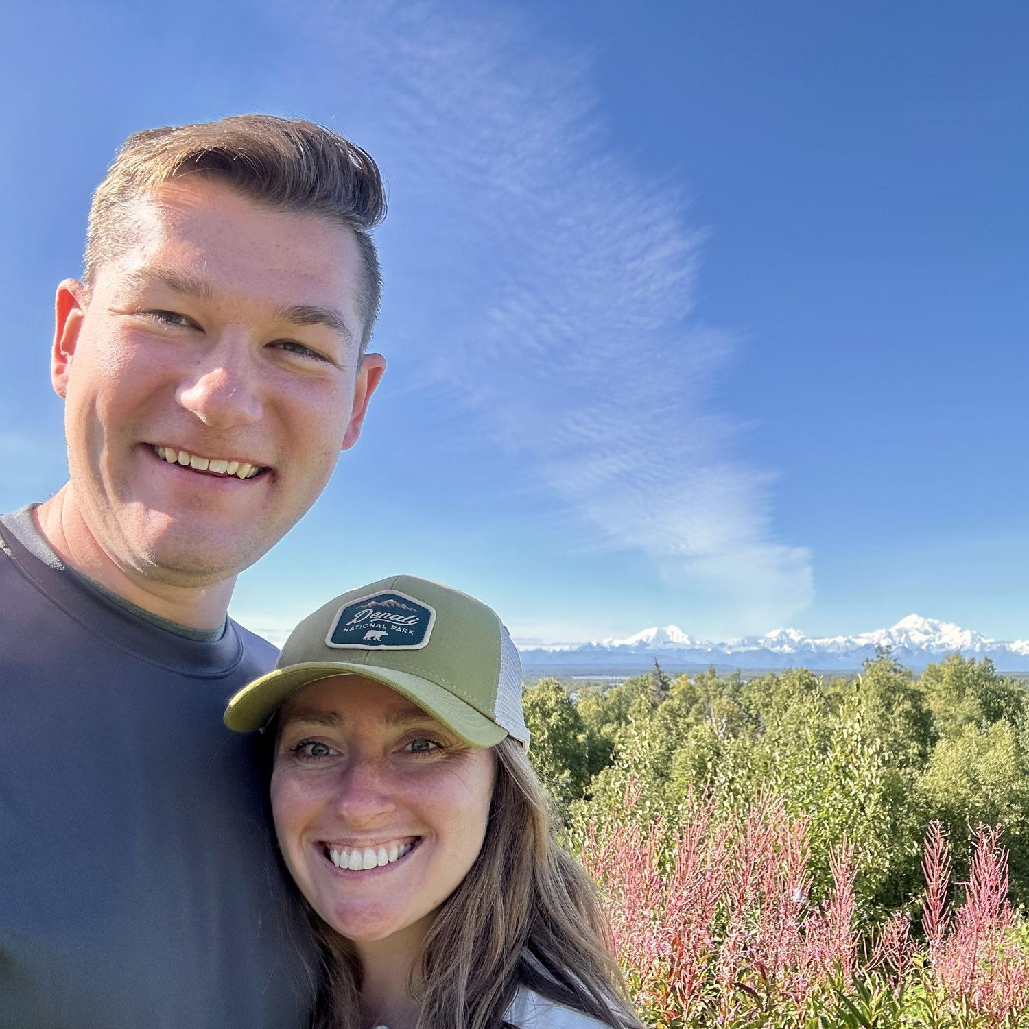 Mt Denali behind us