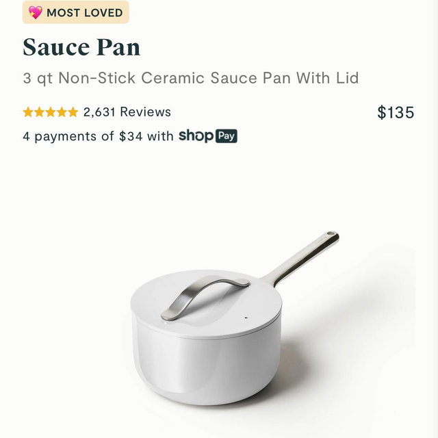 Sauce Pan - 3qt - GRAY