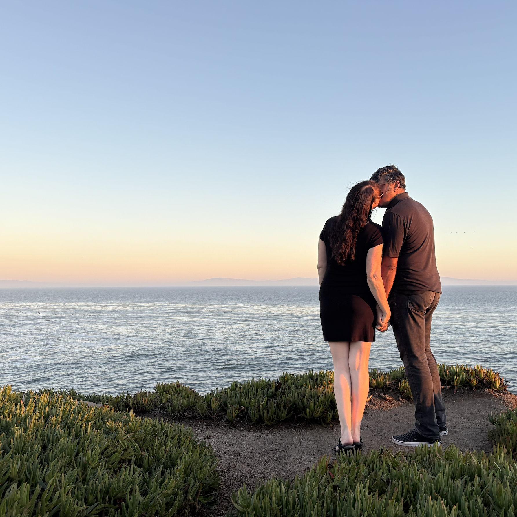 West Cliff, Santa Cruz, at sunset. October 2025.